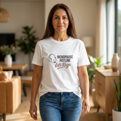 Menopause Hotline T-Shirt, Barb Approved